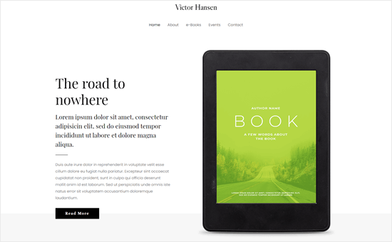 Astra's ebook author template