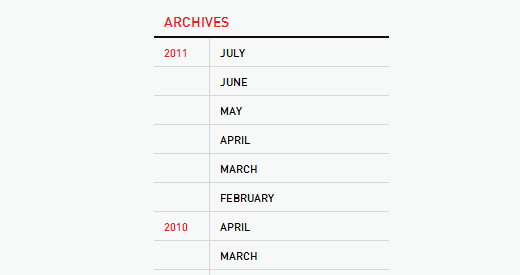 Custom Archives Display in WordPress Sidebar