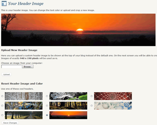 Custom Header in WordPress 3.0