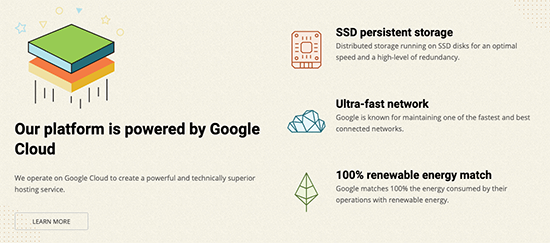 SiteGround is on Google Cloud Platform