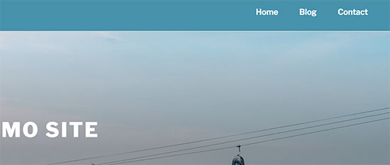 Sticky navigation menu