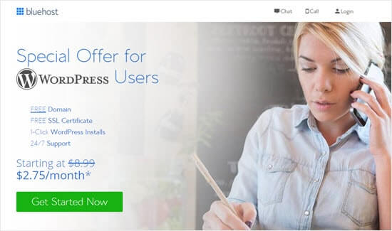The special offer on Bluehost hosting for WPBeginner readers The special offer on Bluehost hosting for WPBeginner readers