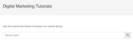 Category search form example