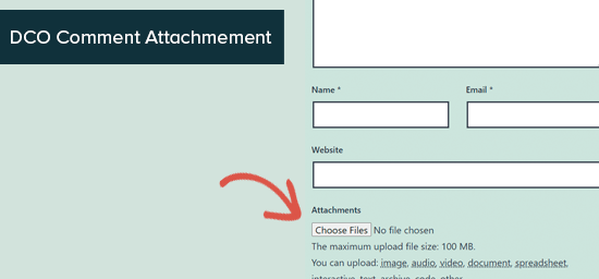 DCO comment attachment DCO comment attachment