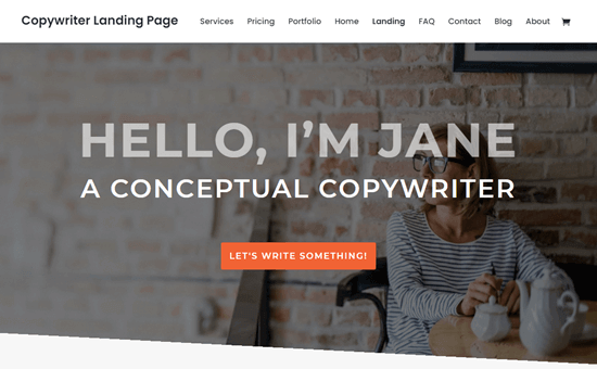 Divi - Copywriter template Divi - Copywriter template
