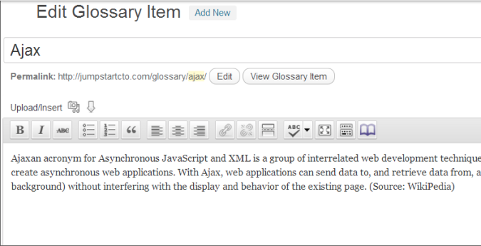 edit glossary tooltip