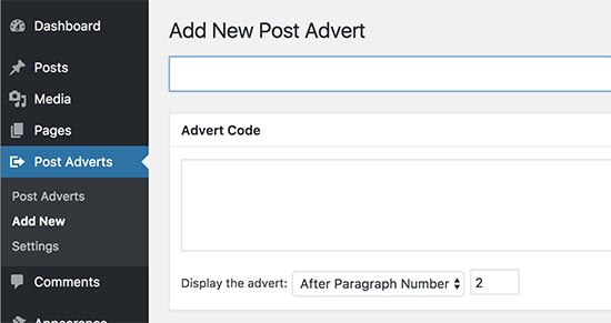 Insert Post Ads