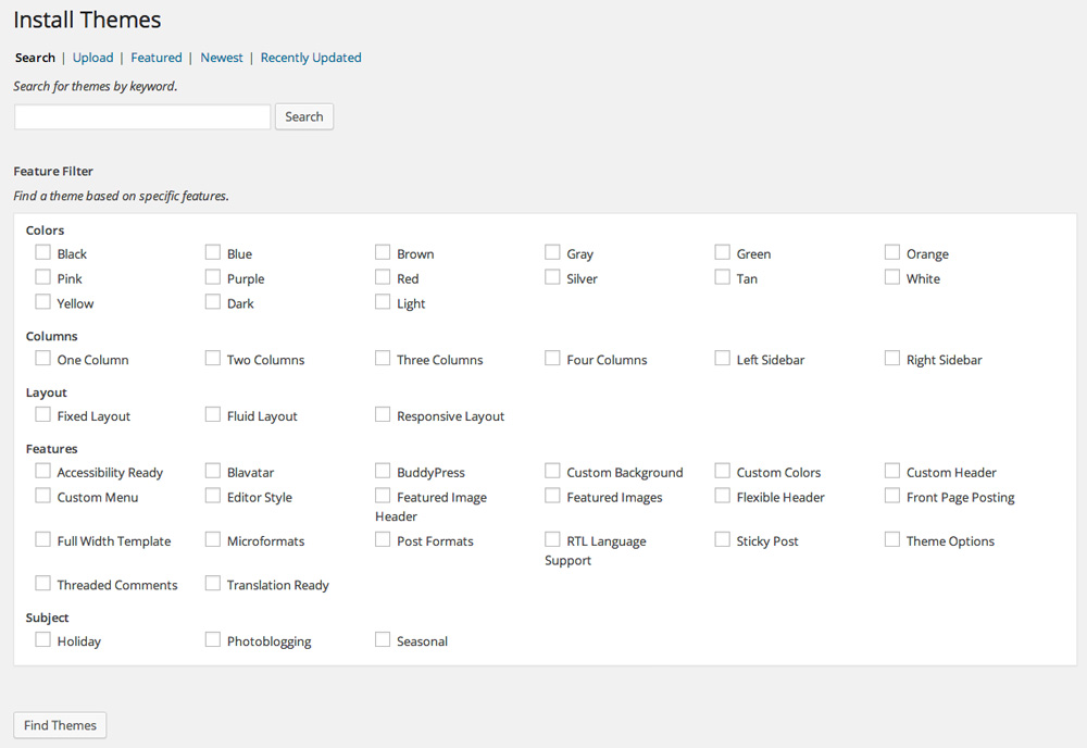 install-wordpress-themes-old Old Way of Installing New Themes