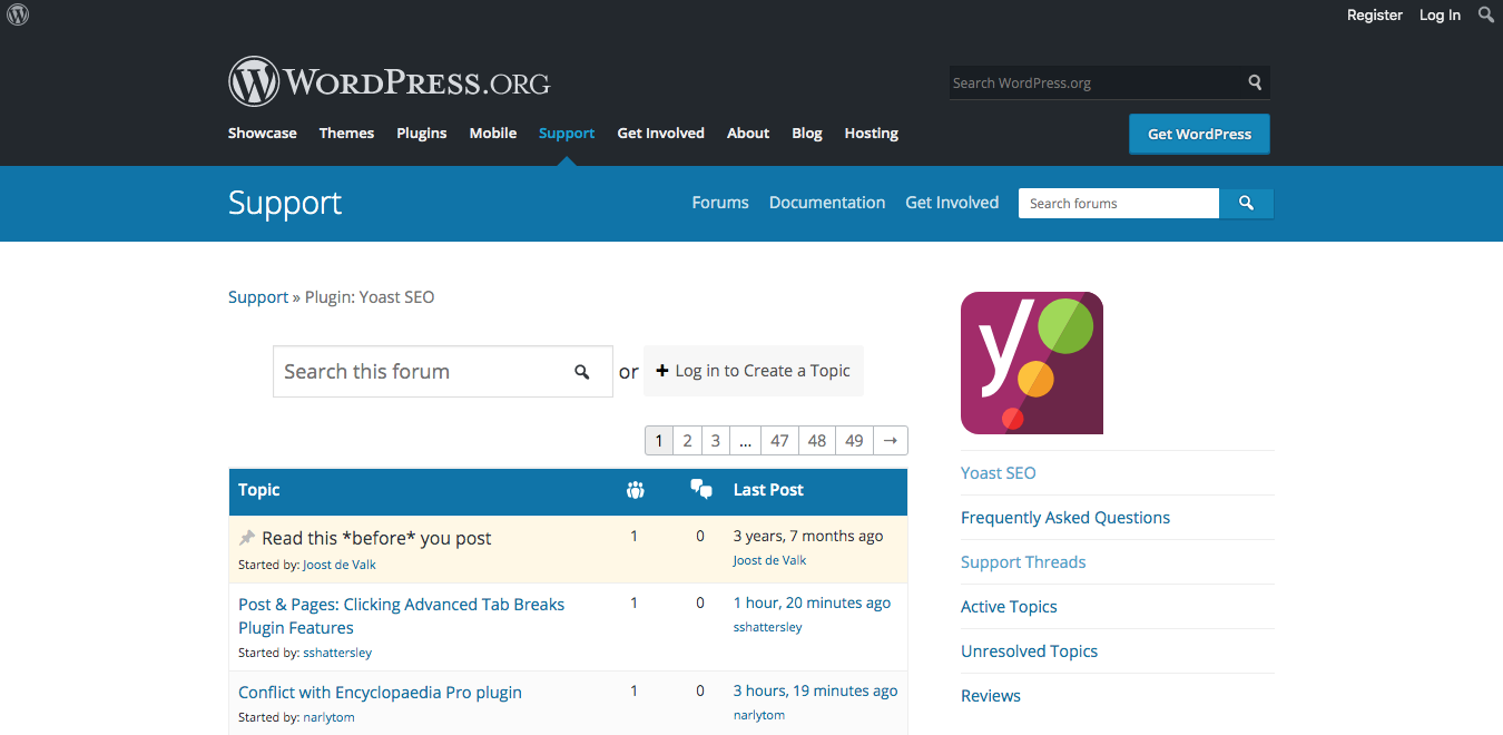 wordpress-org-support Plugin Support Forums