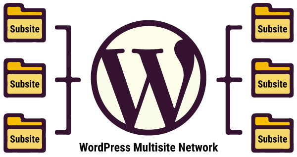 An infographic showing what a WordPress Multisite Network is