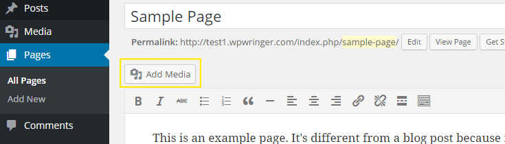 add-media-1 Adding media in a post