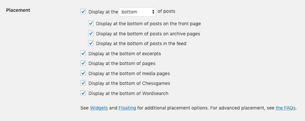 Choose where to place your social icons