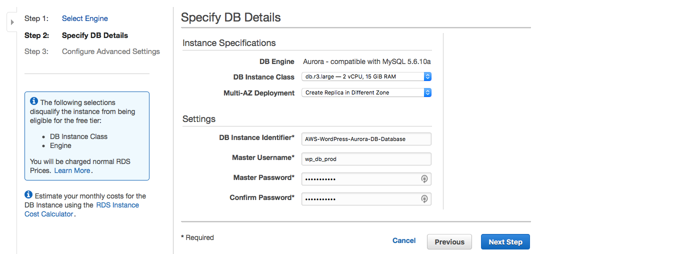 aws_database_configuration_ AWS Aurora database configuration.