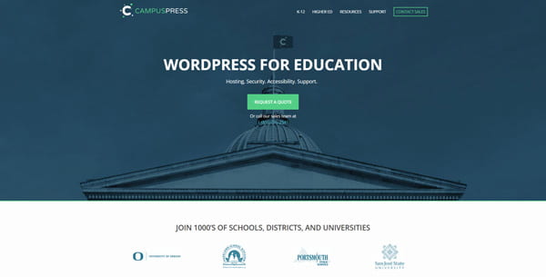 CampusPress - A complete hosting solution for universities, colleges, and schools!
