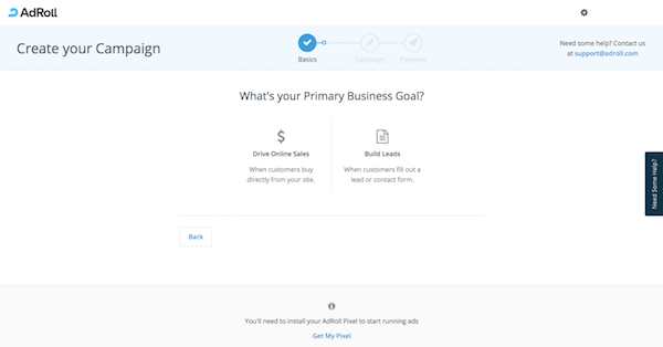 Configure AdRoll Basics