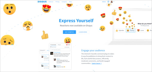 Disqus social commenting plugin for WordPress.