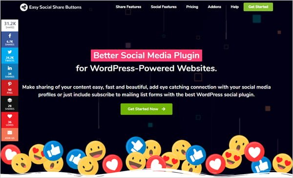 Easy Social Share Buttons for WordPress