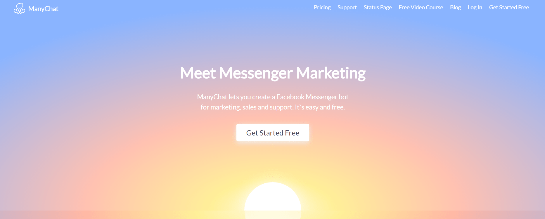 facebook-messenger-marketing-8 facebook messenger marketing - manychat landing page