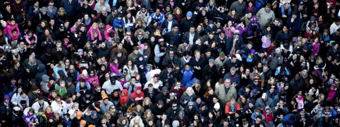 Photo of a large crowd
