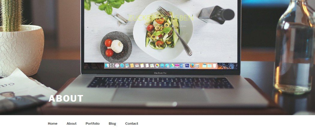 The Twenty Seventeen theme with a huge feature image.