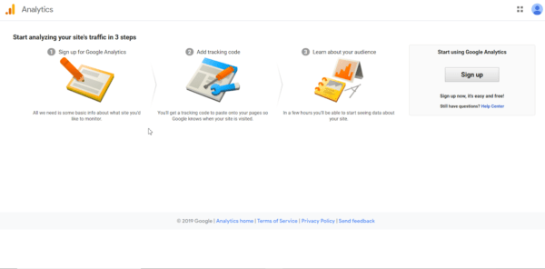 With your Google account created, you can now sign into Google Analytics. Select your email address and log in.