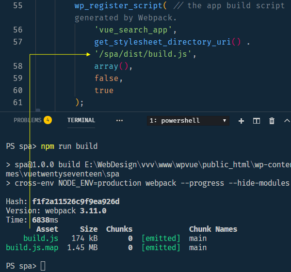 generating final app build