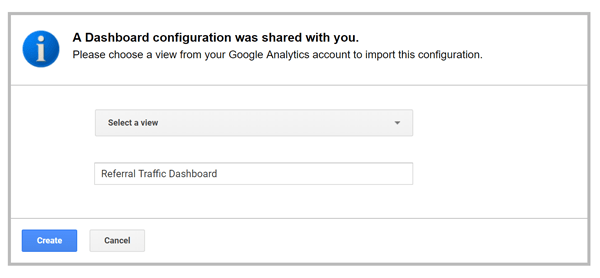 Screenshot of how to use Google Analytics Import Settings