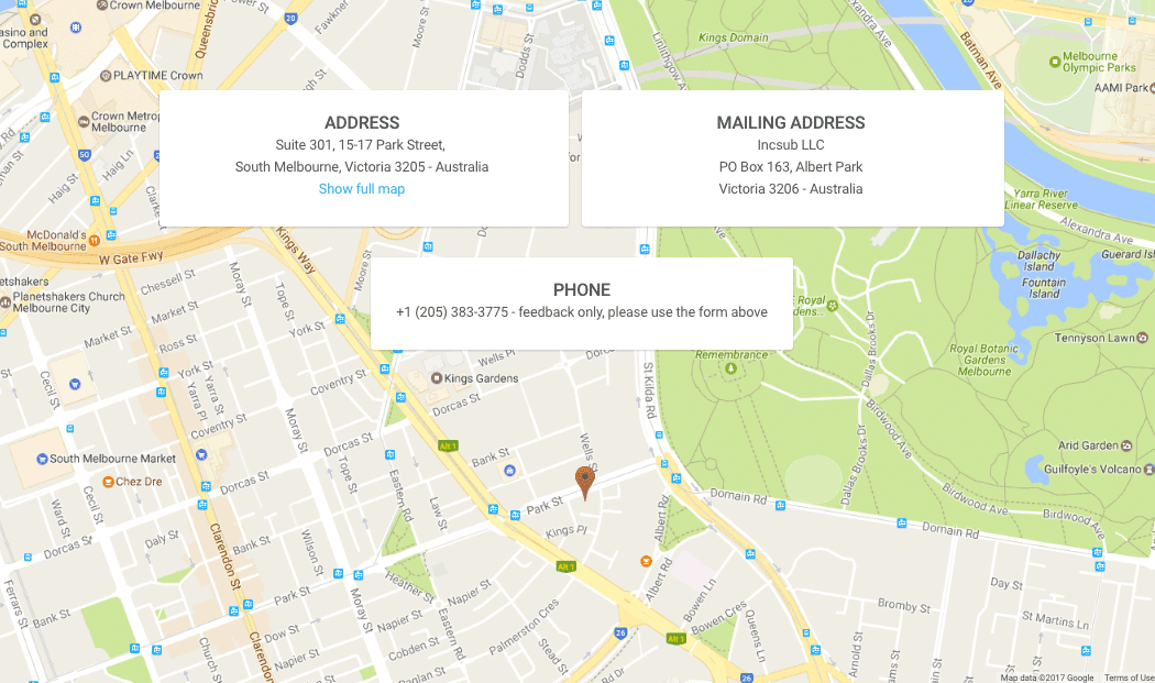 google-map-wpmu-dev WPMU DEV's Contact page includes a Google Map.