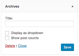 The Archive Widget comes standard with WordPress installs.