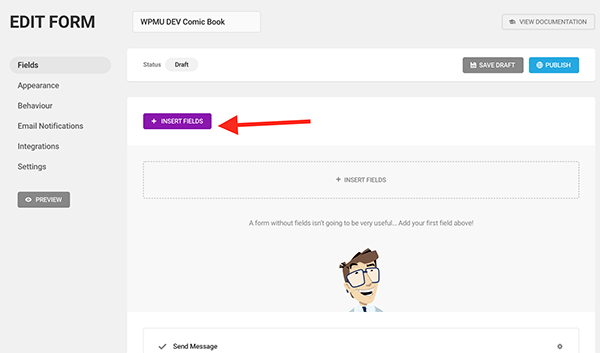 insert-fields-forminator Insert fields area in Forminator.