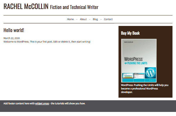 Menu displaying on site