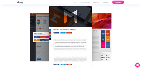 Monarch social media sharing plugin for WordPress