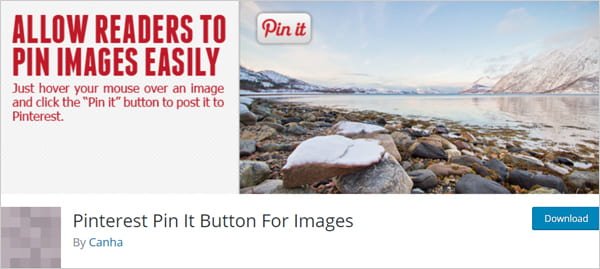 Pinterest Pin It Button For Images WordPress social sharing plugin.