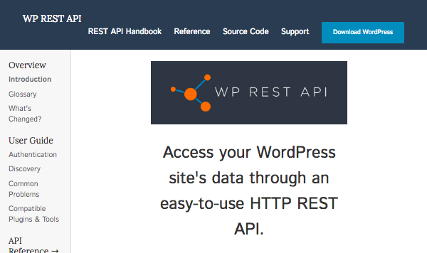 rest-api the WordPress REST API website