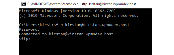 Credentials entered into the command line.