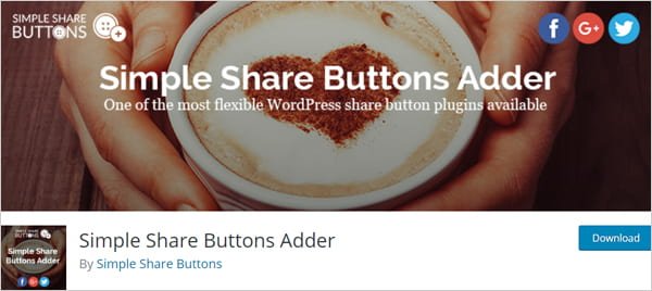Simple Share Buttons Adder