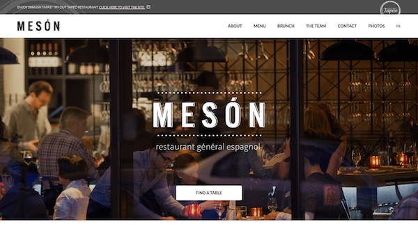 Single Page Websites - Meson Above the Fold