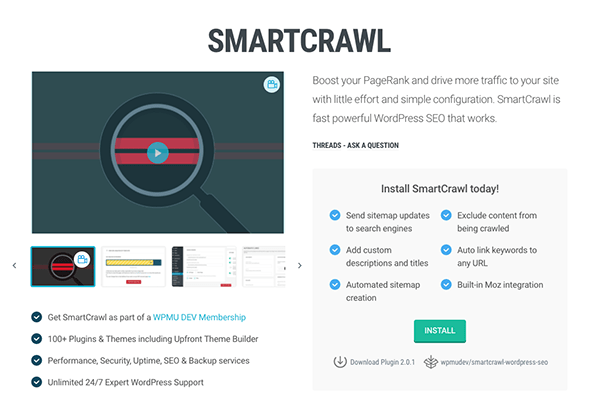 SmartCrawl SEO plugin