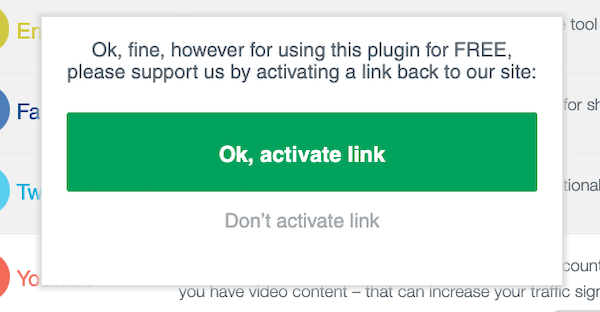 this plugin overdo's it with the spam part 2