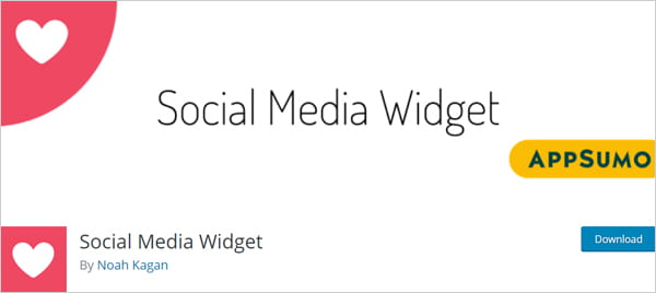 Social Media Widget plugin for WordPress.