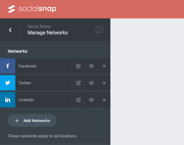 Manage your social media networks