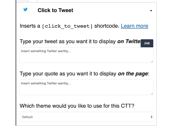 You can manually add a click to tweet social share button