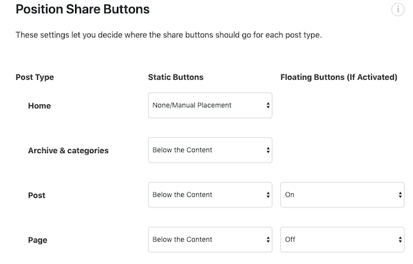 change up the position of your social buttons