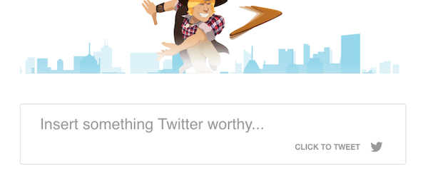 What your click to tweet button will look like
