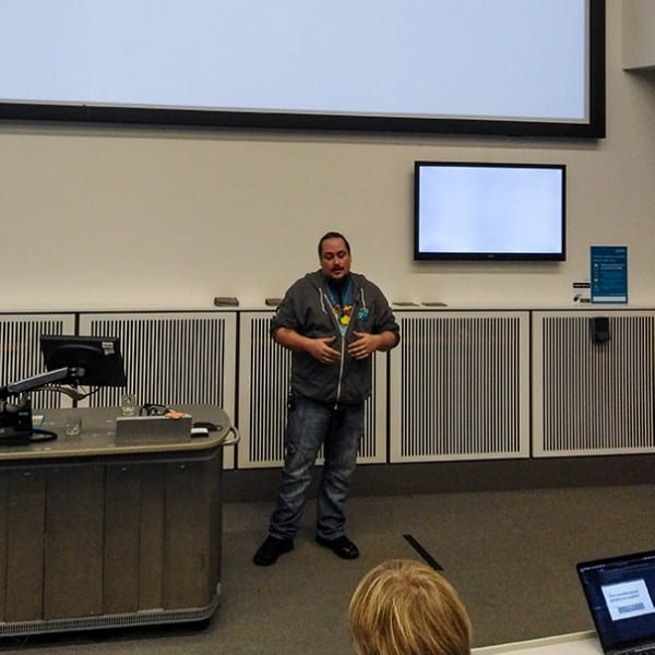 Tim at WordCamp Manchester