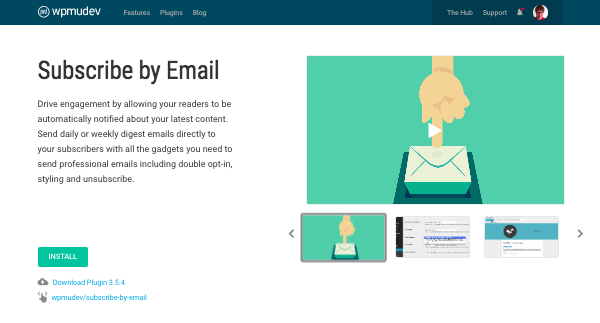 subscribe by email plugin