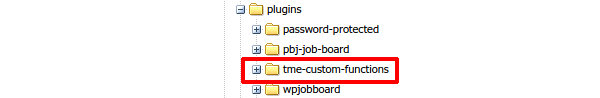 WordPress custom functions plugin folder