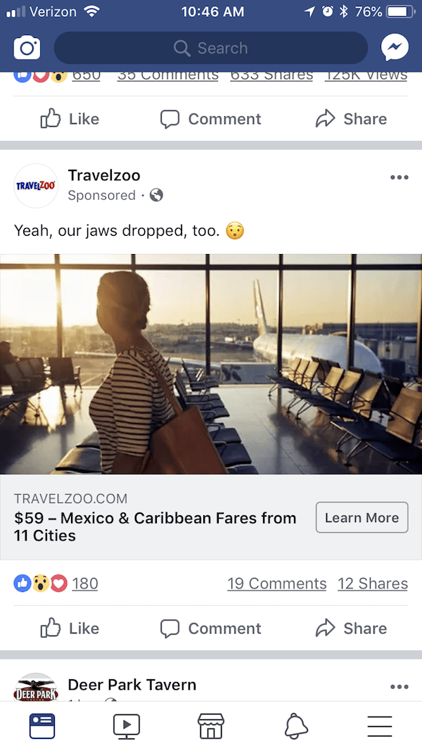 Travelzoo Retargeting