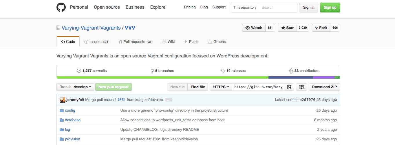 Varying Vagrant Vagrants is an open source Vagrant configuration focused on WordPress development.