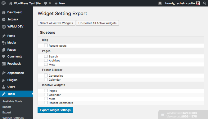 widget-export